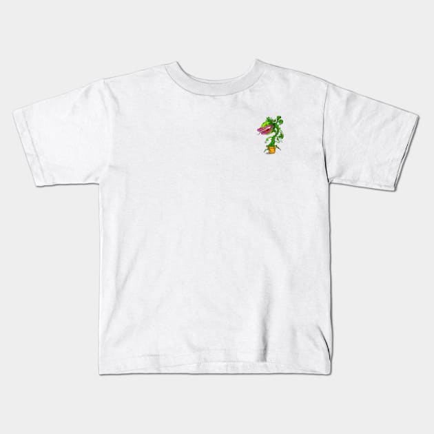 Man Eating Plant Kids T-Shirt by harmount